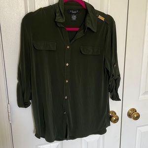 Forrest green blouse